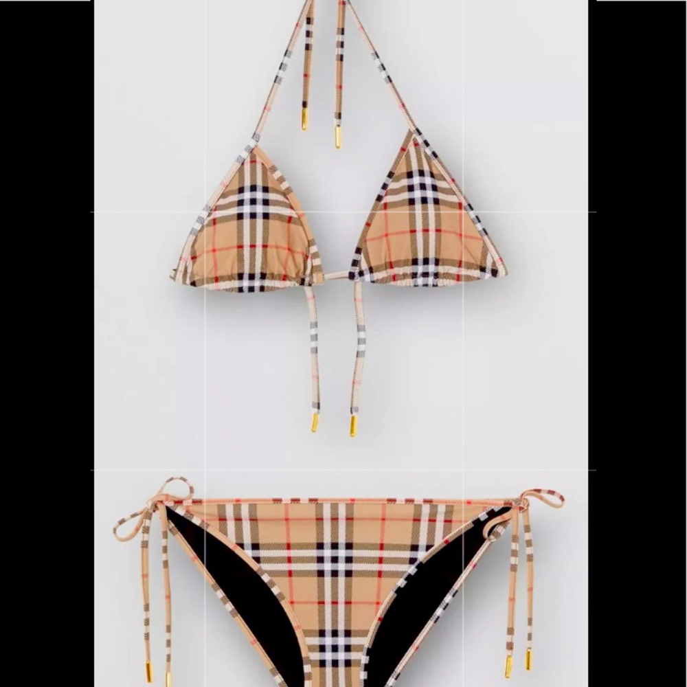 Two piece swim Burberry vintage